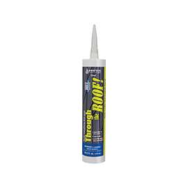 Through The Roof! 14010 Cement and Patching Sealant, Clear, Liquid, 10.5 oz Cartridge