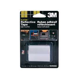 Scotchlite 03456 Reflective Safety Tape, 36 in L, 2 in W, Silver