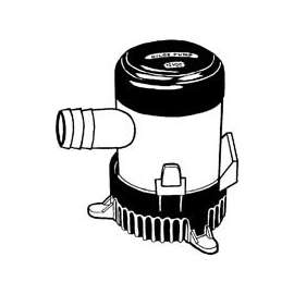 US Hardware M-019B Bilge Pump, 12 V, 3 ft Head, 3/4 in Inlet, 625 gph