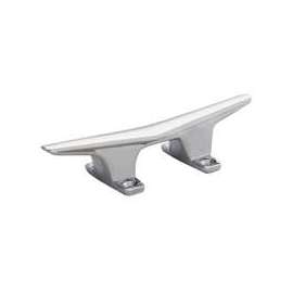 US Hardware M-081C Hollow Base Cleat, 6 in, Die-Cast Zamak, Perma-Plate Chrome