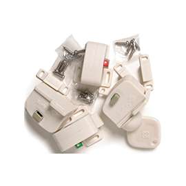 Safety 1st HS132 Locking System, 1-1/2 in L, Plastic, White
