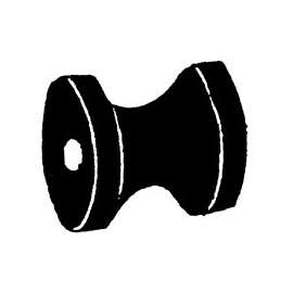 US Hardware M-280C Trailer Bow Stop, Rubber, Black