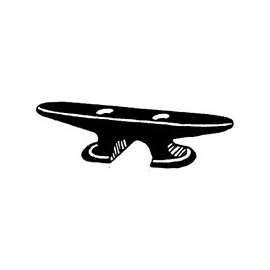 US Hardware M-316C Mobile RV Boat Cleat, 6 in, Screw Mounting, Nylon, Black
