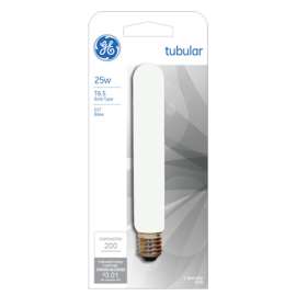 GE 25W CLR Tube Bulb