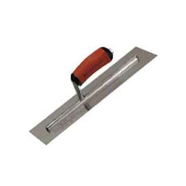 Marshalltown MXS20D Finishing Trowel, 20 in L Blade, 4 in W Blade, Spring Steel Blade, Square End, Curved Handle