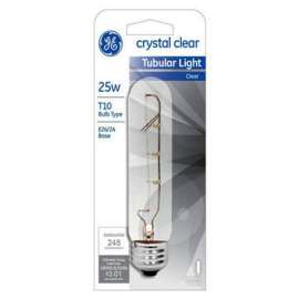GE 25W CLR Tube Bulb