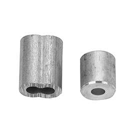 Campbell B7675424 Cable Ferrule and Stop Set, 1/8 in Dia Cable, Aluminum
