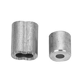 Campbell B7675444 Cable Ferrule and Stop Set, 3/16 in Dia Cable, Aluminum
