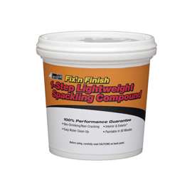 WHITE LIGHTNING WL60512 Spackling Paste White, White, 0.5 pt Can