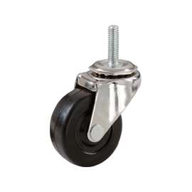 Shepherd Hardware 9344 Swivel Caster, 2 in Dia Wheel, Rubber Wheel, 80 lb