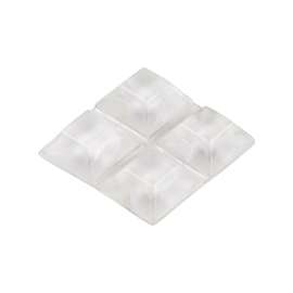 Shepherd Hardware 9562 Surface Guard Bumper Pad, 1/2 in, Square, Vinyl, Clear