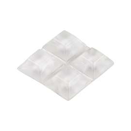 Shepherd Hardware 9565 Surface Guard Bumper Pad, 3/4 in, Square, Vinyl, Clear