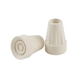 Shepherd Hardware 9742 Crutch Tip, Round, Rubber, Off-White, 7/8 in Dia