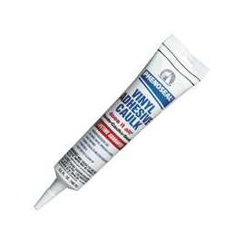 DAP PHENOSEAL 00101 Vinyl Adhesive Caulk, White, 48 hr Curing, -20 to 180 deg F, 5.5 oz Cartridge