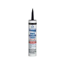 DAP PHENOSEAL 06102 Vinyl Adhesive Caulk, Black, 48 hr Curing, -20 to 180 deg F, 10 oz Cartridge