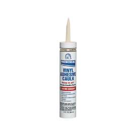 DAP PHENOSEAL 02102 Vinyl Adhesive Caulk, Almond, 48 hr Curing, -20 to 180 deg F, 10 oz Cartridge
