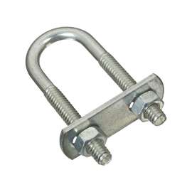 National Hardware N222-075 U-Bolt, 1/4-20 Thread, 2-1/4 in L Thread, Steel, Zinc