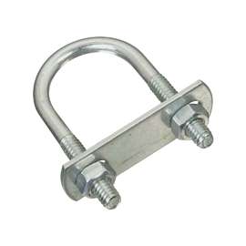 National Hardware N222-083 U-Bolt, 1/4-20 Thread, 1 in L Thread, Steel, Zinc