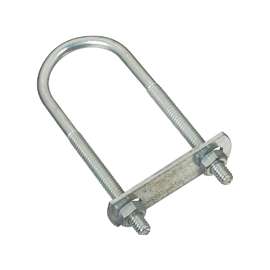 National Hardware N222-117 U-Bolt, 1/4-20 Thread, 2-3/8 in L Thread, Steel, Zinc