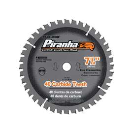 Black+Decker 77-757 Circular Saw Blade, 7-1/4 in Dia, Carbide Cutting Edge, 5/8 in Arbor