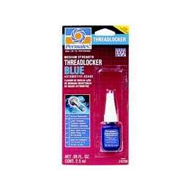 Permatex 24206 Threadlocker, Liquid, Mild, Blue, 2.5 mL Bottle
