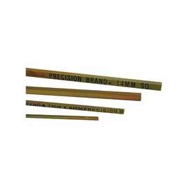 Square Gold Dichromate Plated Keystocks, 6 mm x 12 in, 6 per bundle