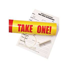 HY-KO 22130 Take One Tube, Waterproof, Plastic, Red/Yellow