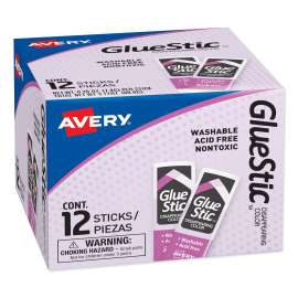 Permanent Glue Stics, Purple Application, .26 oz, Stick