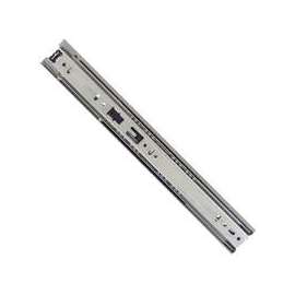 Knape & Vogt 8400P 20 Drawer Slide, 100 lb, 20 in L Rail, 1/2 in W Rail, Anochrome