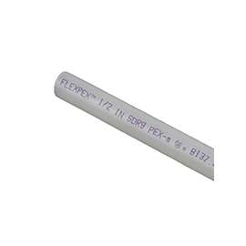 Flair-It SAFEPEX Pro 16051 PEX-A Straight Stick Pipe Tubing, 1/2 in, White, 5 ft L