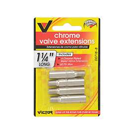 GENUINE VICTOR 22-5-00718-8 Tire Valve Extension, Brass, Chrome