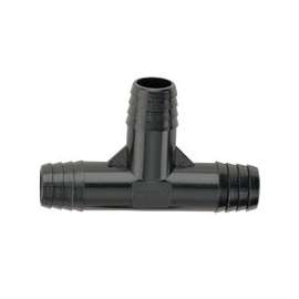 TORO 53390 Tee, 3/8 in Connection, Barb, Plastic, Black