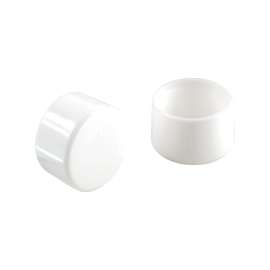 Shepherd Hardware 9745 Furniture Leg Tip, Round, Plastic, White, 1-1/4 in Dia