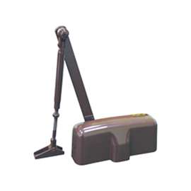 ProSource C102-BH-SA-BR Door Closer, Automatic, Aluminum, Brown, 100 lb, 150 x 19 mm Mounting Hole Distance