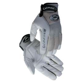 2970 Deerskin Padded Palm Knuckle Protection Mechanics Gloves, Medium, Gray
