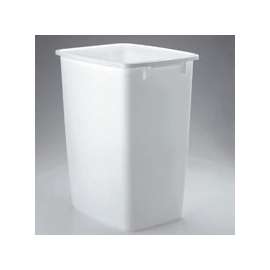 Rubbermaid FG2806TPWHT Waste Basket, 36 qt Capacity, Plastic, White, 18 in H