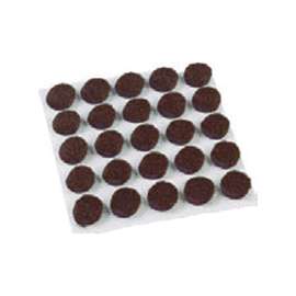 Shepherd Hardware 9949 Furniture Pad, Felt Cloth, Brown, 3/8 in Dia, Round