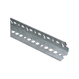 Stanley Hardware 4020BC Series N182-766 Slotted Angle Stock, 1-1/2 in L Leg, 60 in L, 14 ga Thick, Steel, Galvanized