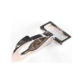 BARON 200-3/4 Spring Snap with Strap Eye, Zinc-Aluminum Alloy, Nickel