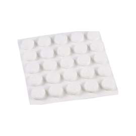 Shepherd Hardware 9957 Furniture Pad, Felt Cloth, White, 3/8 in Dia, Round