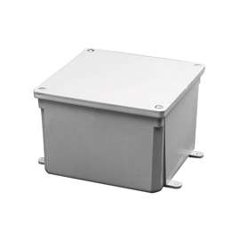 Carlon E989NNJ-CAR Molded Junction Box, PVC, Surface Mounting