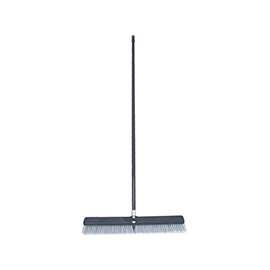 BIRDWELL 4025-4 Contractor Push Broom, 3 in L Trim, Polypropylene/Polystyrene Bristle