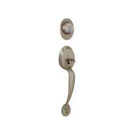 Schlage Plymouth F58PLY620 Handleset, Keyed Different Key, Brass, Antique Pewter