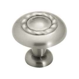 Amerock BP1585G10 Cabinet Knob, 1-1/16 in Projection, Zinc, Satin Nickel