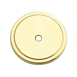 Amerock Allison Value BP7603 Cabinet Knob Backplate, Round, Steel, Polished Brass