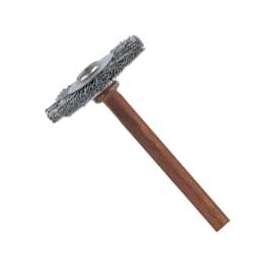 DREMEL 530 Wire Wheel Brush, 3/4 in Dia, 1/8 in Arbor/Shank, Stainless Steel Bristle