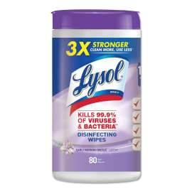Disinfecting Wipes, 7 x 8, Early Morning Breeze, 80 Wipes/Canister