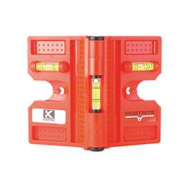 Kapro Postrite 340-08D Post Level, Level Vial, 3-Vial, Plastic