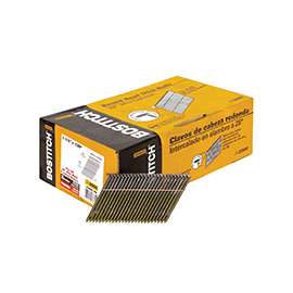 Bostitch S8DR-FH Framing Nail, 2-3/8 in L, 11 Gauge, Steel, Full Round Head, Ring Shank