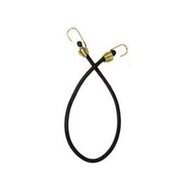 KEEPER 06192 Bungee Cord, 13/32 in Dia, 18 in L, Rubber, Hook End